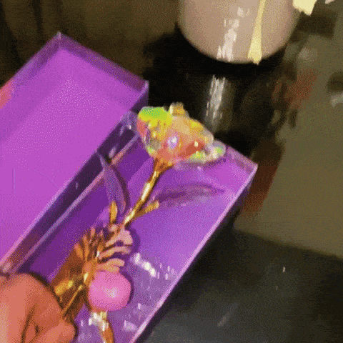 💐Colorful Crystal Rose