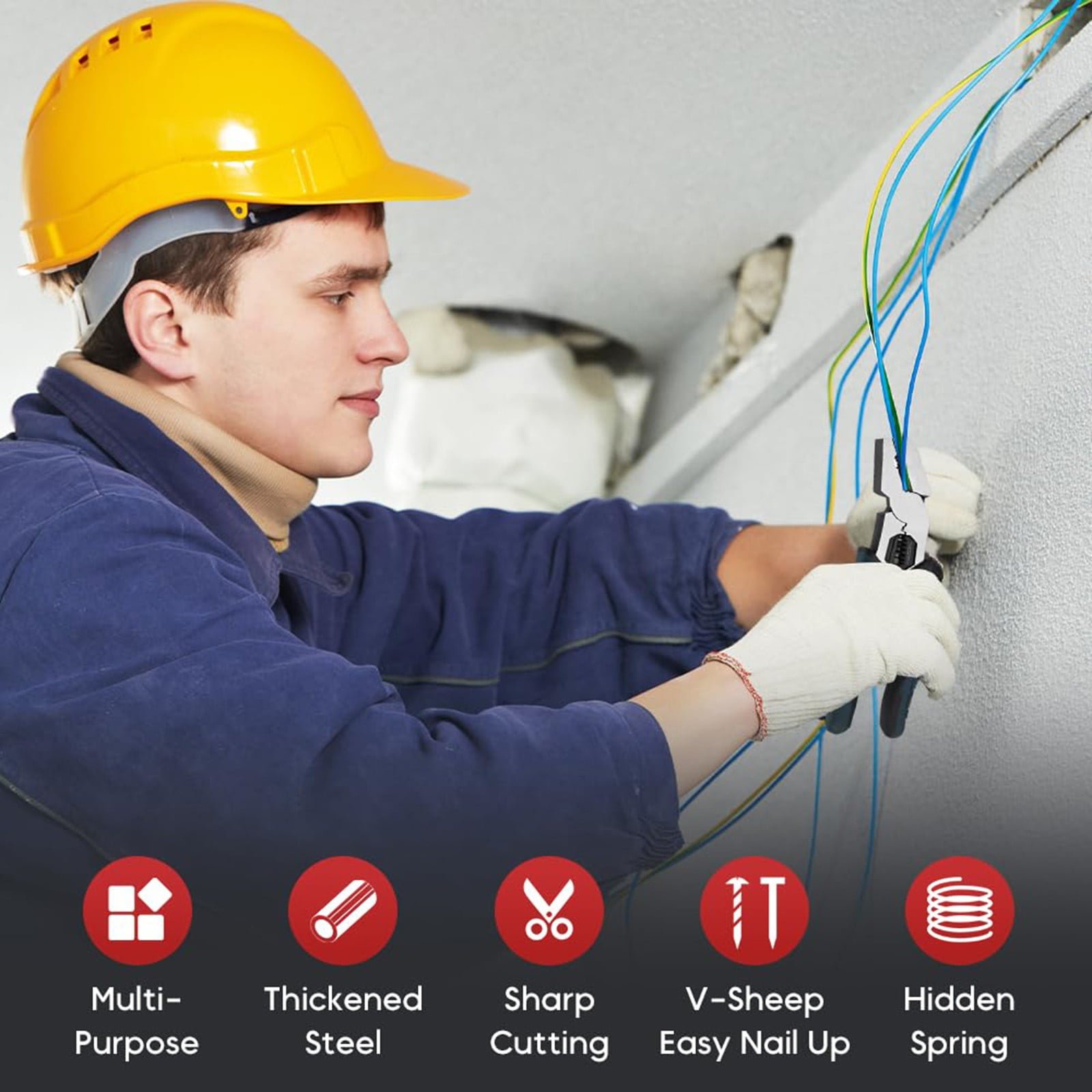 Industrial-Grade Multi-Function Cutting Pliers