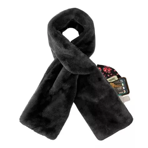 🎁Last Day Sale 49% OFF❄️ Faux-Fur Pull-Through Scarf with Hidden Pocket