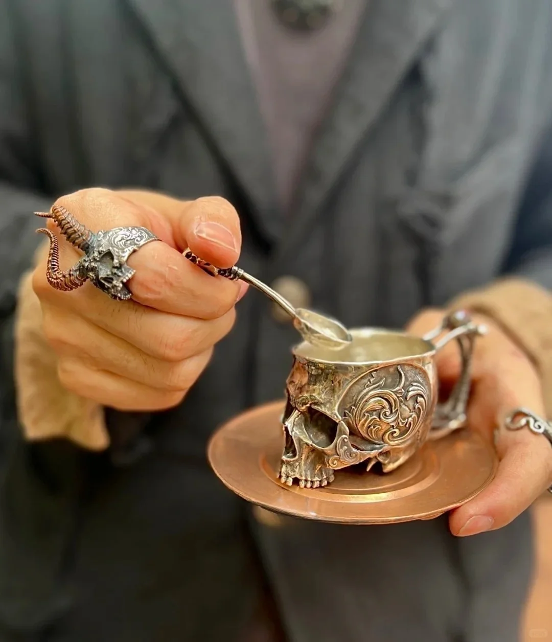 💥Hot Sale - Gothic Skull Mug