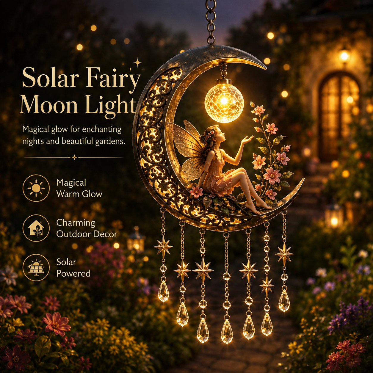 🌙✨ Limited Offer 49% OFF✨ Magic Moon Garden Wind Chime