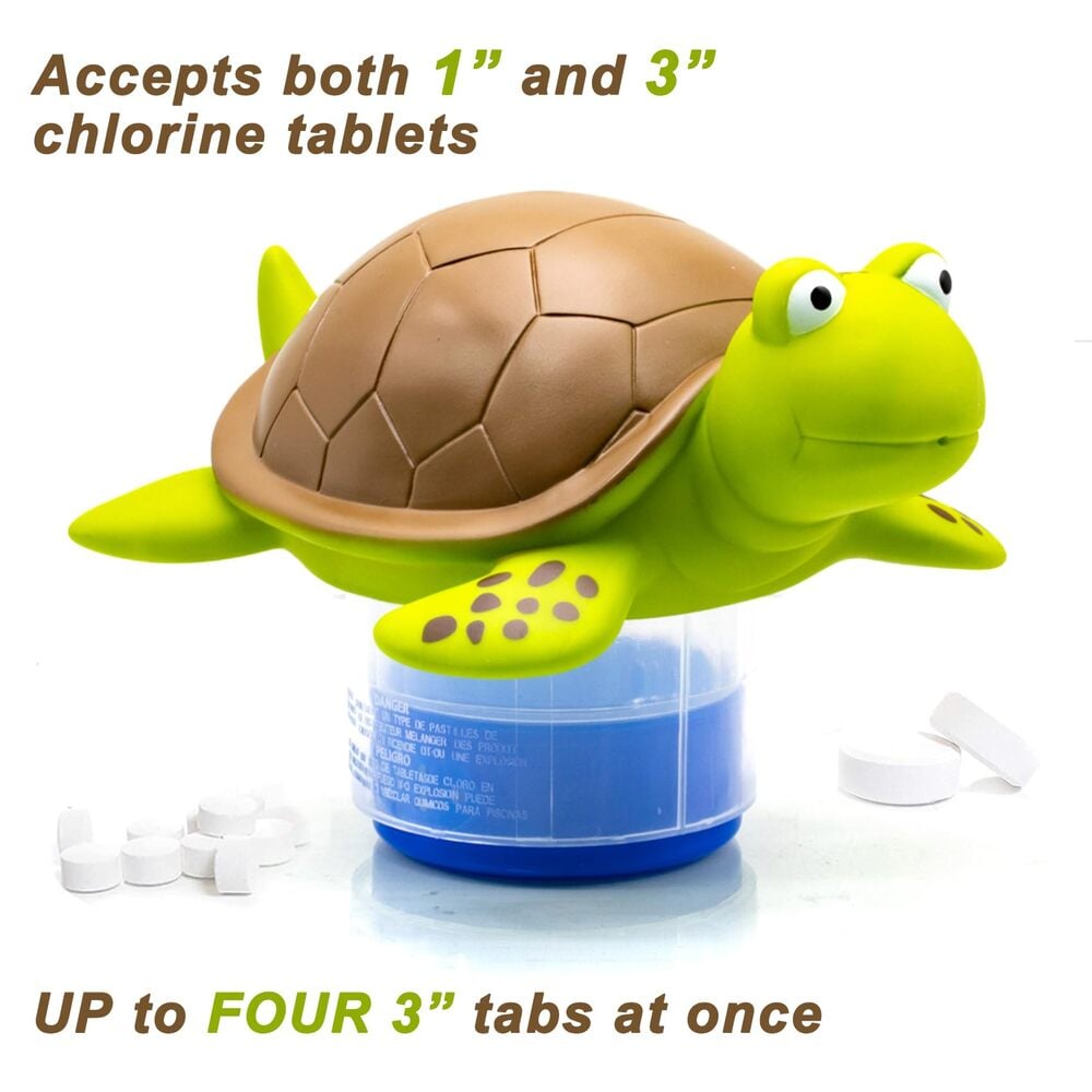 🐢 Pool Essential - Cute Turtle Floating Chlorinator