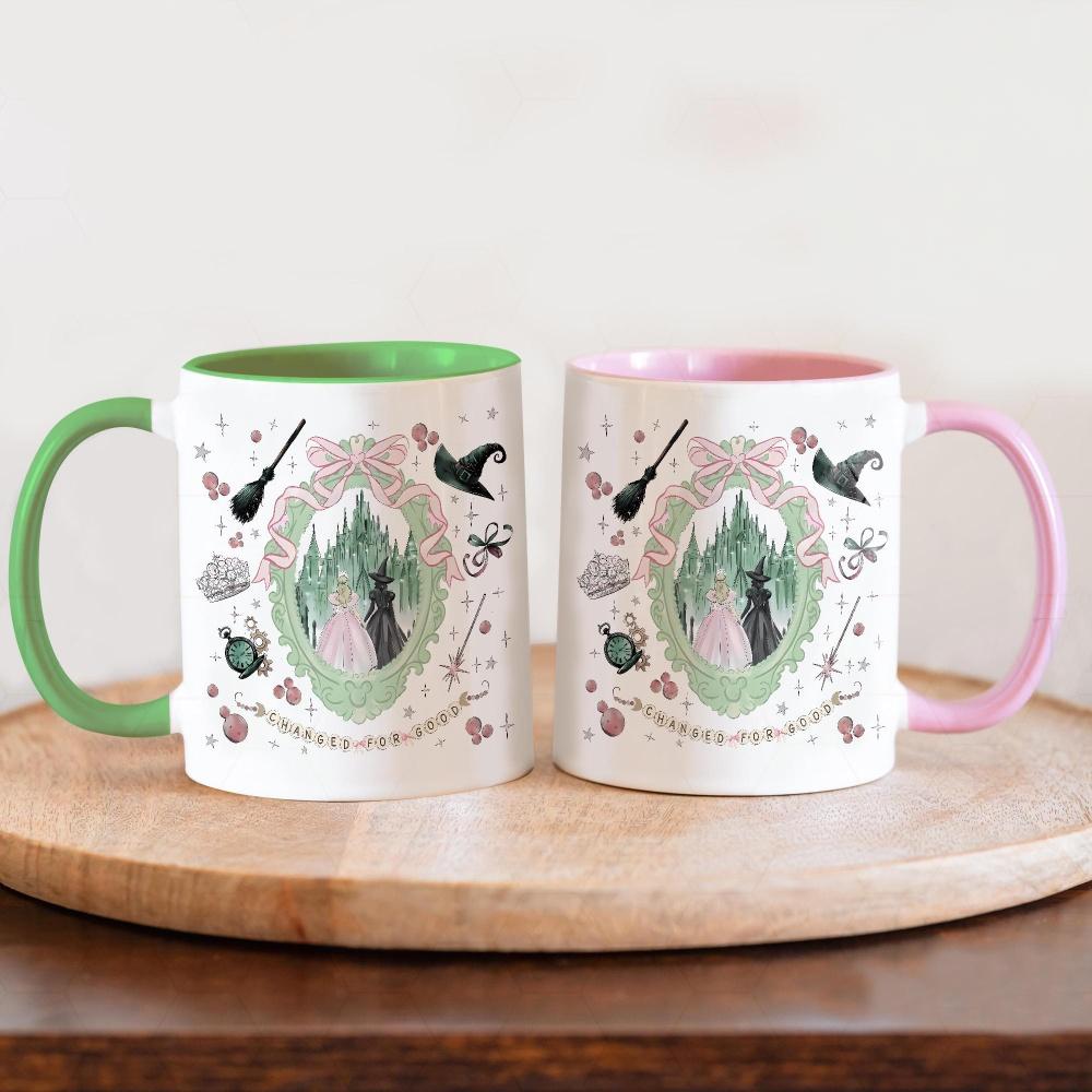🎀Coquette Bow Wicked Change For Good Mug 🎁Wicked Musical Fan Gift✨