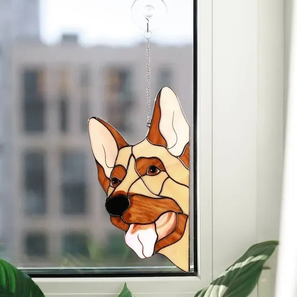 Funny Window Corner Decor - 🐶Peeping Dog