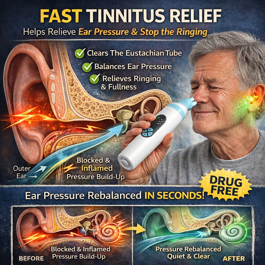 Ear Pressure Reliever – Natural Relief for Ear Fullness, Blockage & Ringing