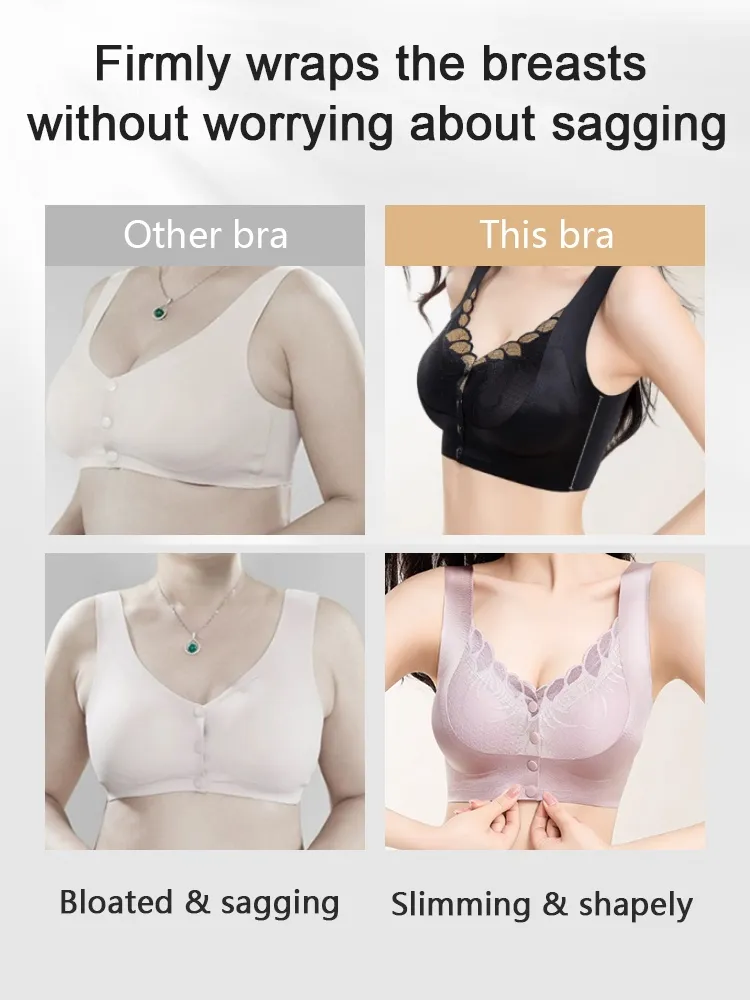 Easy-On/Off Lace Front-Clasp Bra