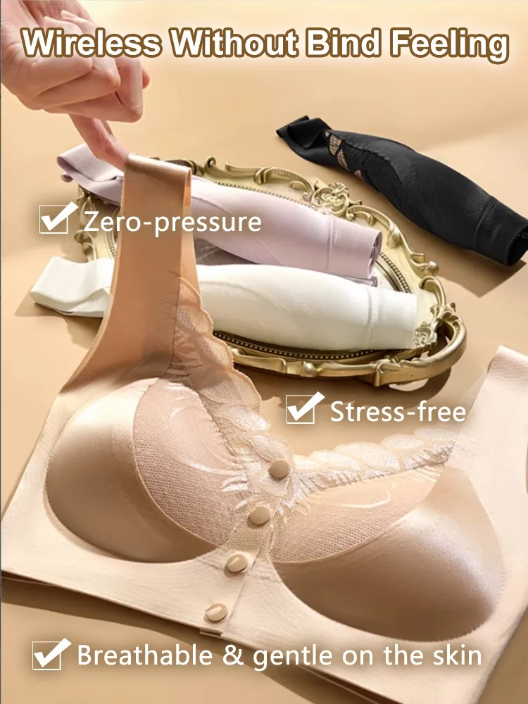 Easy-On/Off Lace Front-Clasp Bra