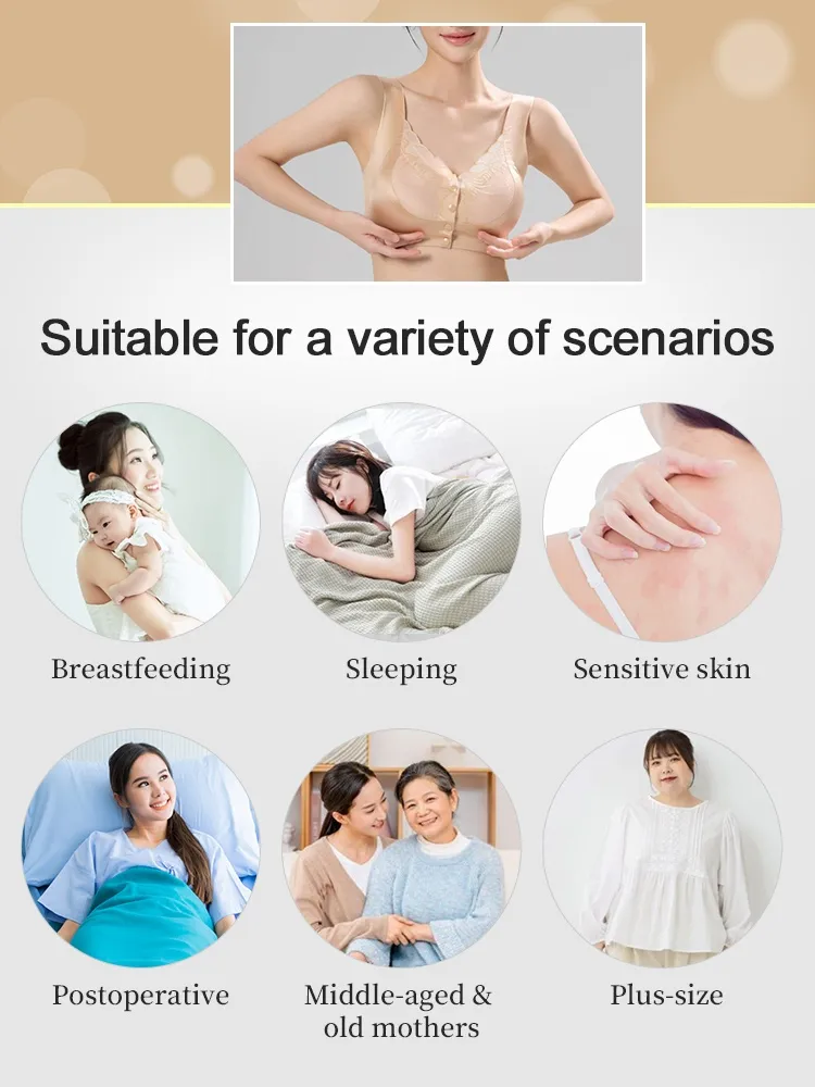 Easy-On/Off Lace Front-Clasp Bra