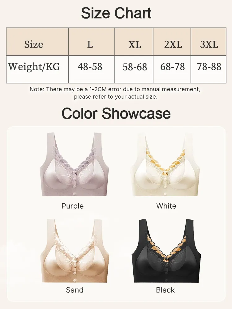 Easy-On/Off Lace Front-Clasp Bra