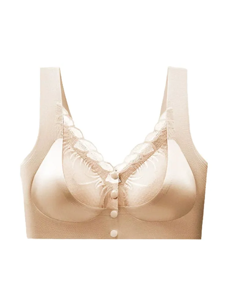 Easy-On/Off Lace Front-Clasp Bra