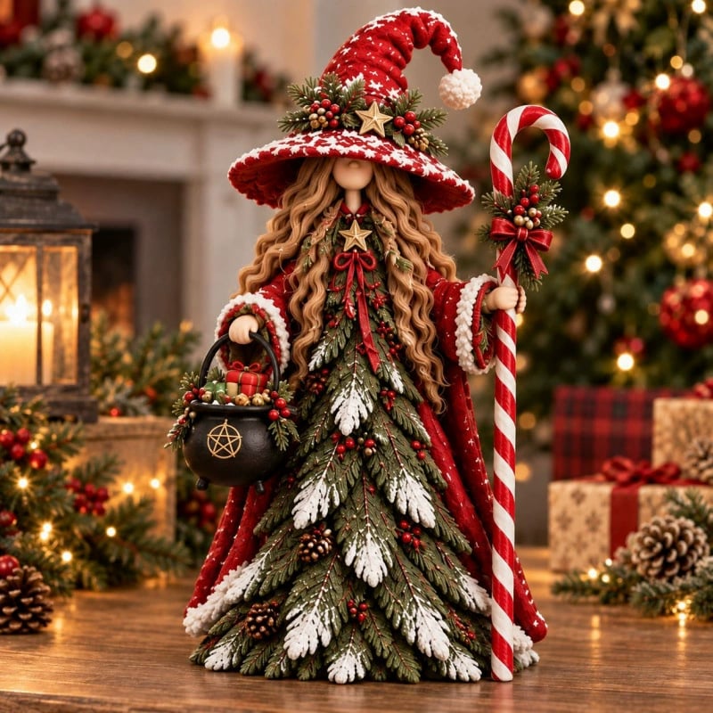 Christmas decorative figure in the shape of a Christmas tree