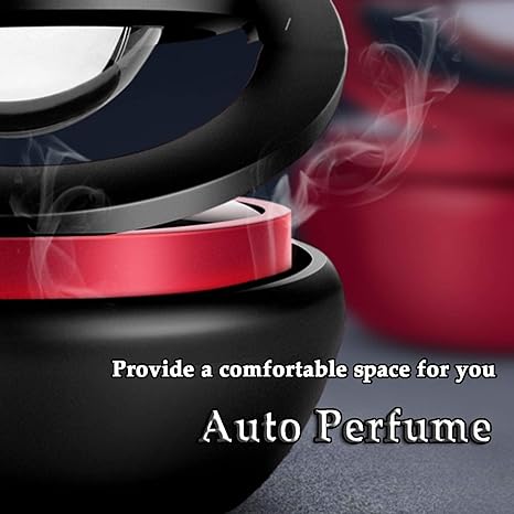 🔥Hot Sale🔥Car Solar Energy Power Rotate Perfume Ring Ball