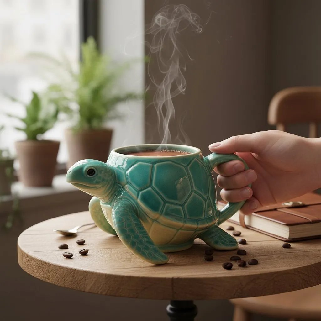 🐢🌊 Sip Serenity with Handmade Sea Turtle Mugs – Art You Can Drink! ☕✨