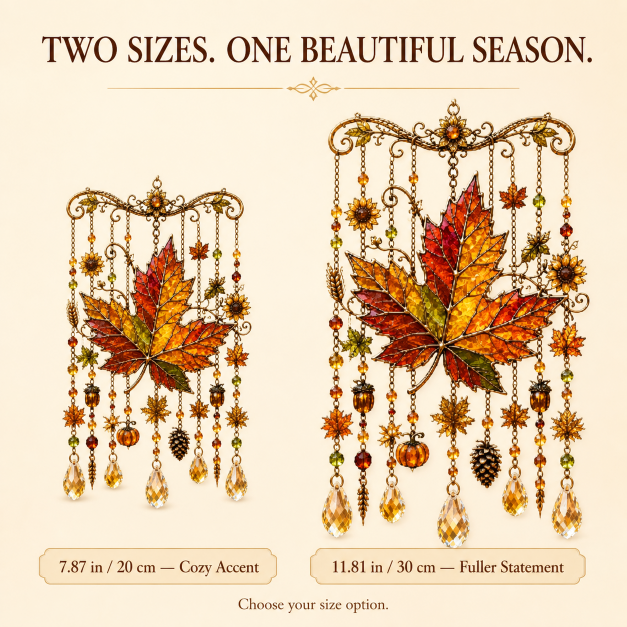 Autumn Harvest Hanging Suncatcher