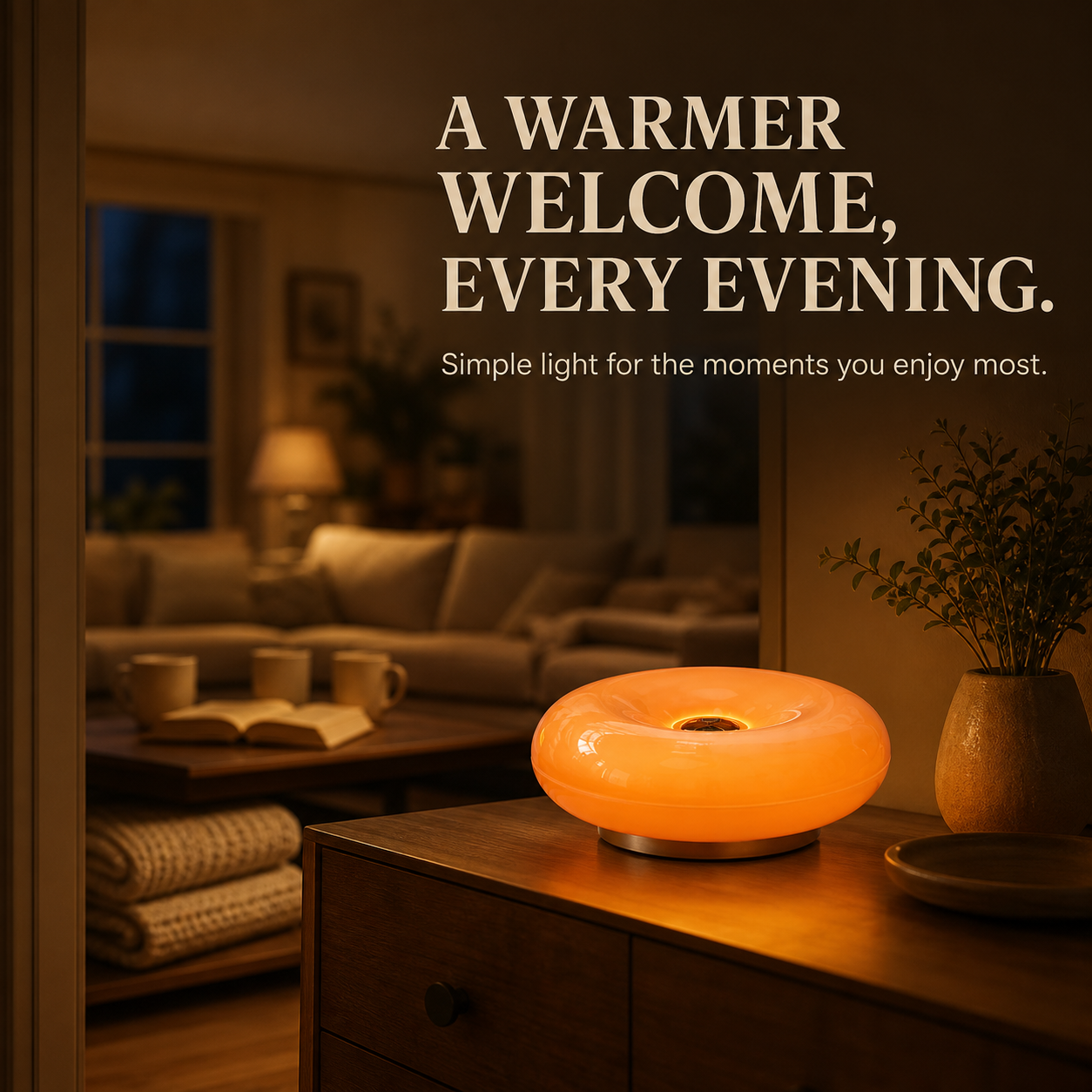 Tap Touch Stained Glass Ambient Lamp | 3 Tone Soft LED Night Light for Cozy Home Decor