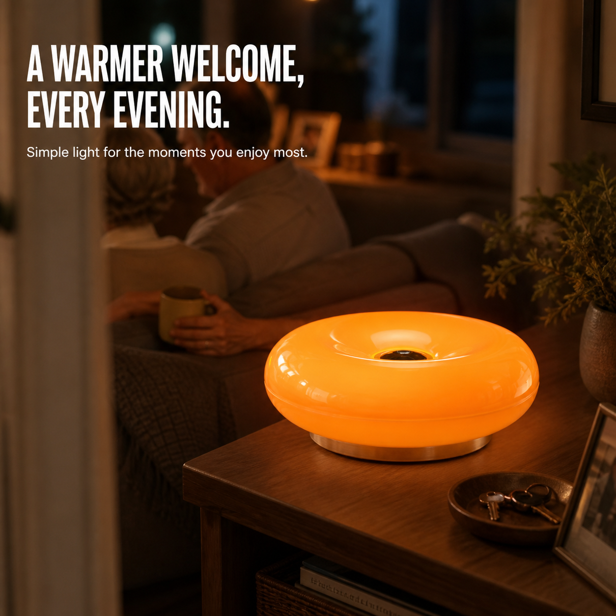 Tap Touch Stained Glass Ambient Lamp | 3 Tone Soft LED Night Light for Cozy Home Decor