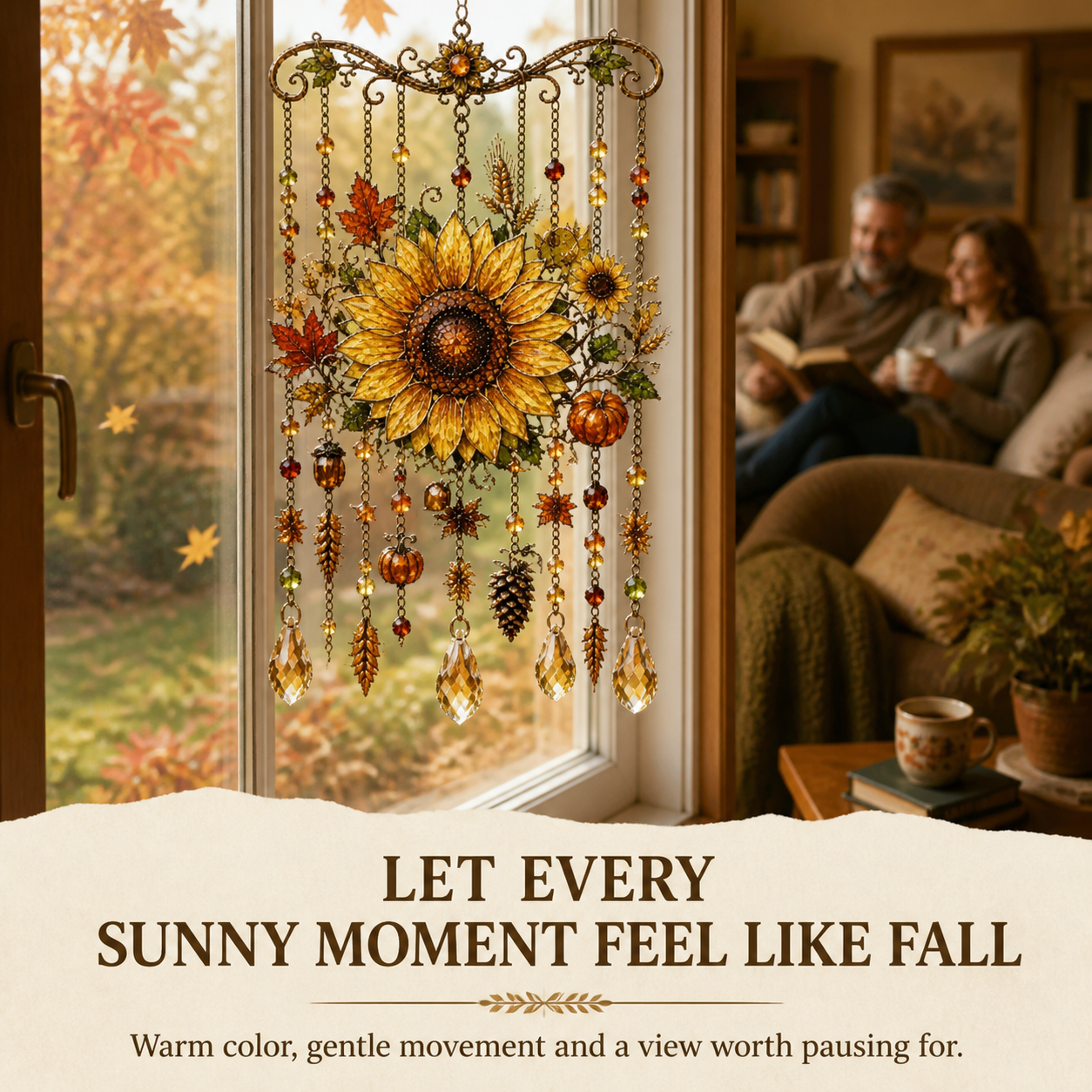Autumn Harvest Hanging Suncatcher