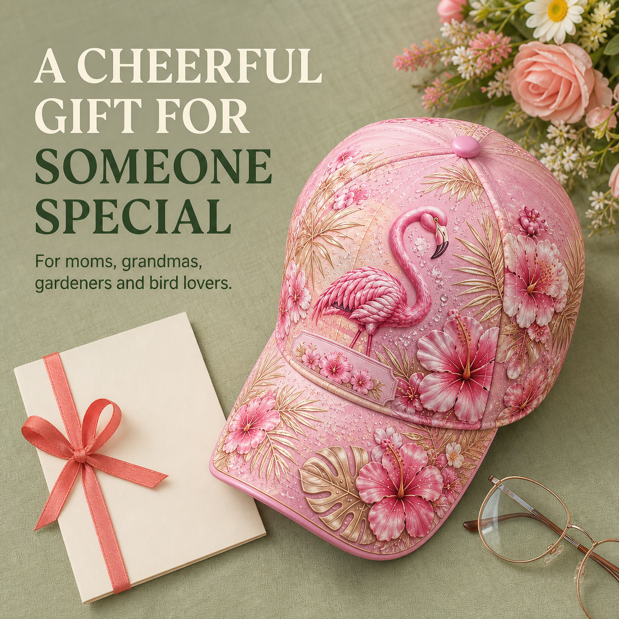Bloom & Go Adjustable Floral Baseball Cap – Colorful Style for Every Sunny Day