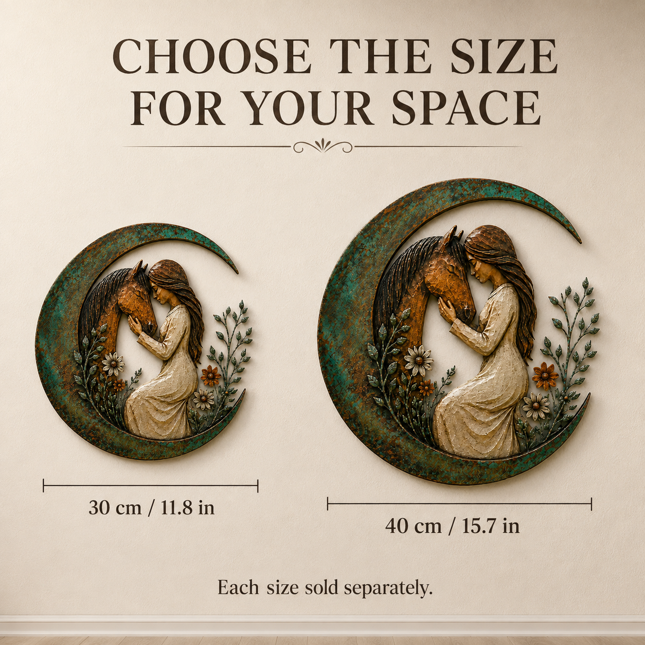 Moonlit Angel & Dog Memorial Wall Plaque