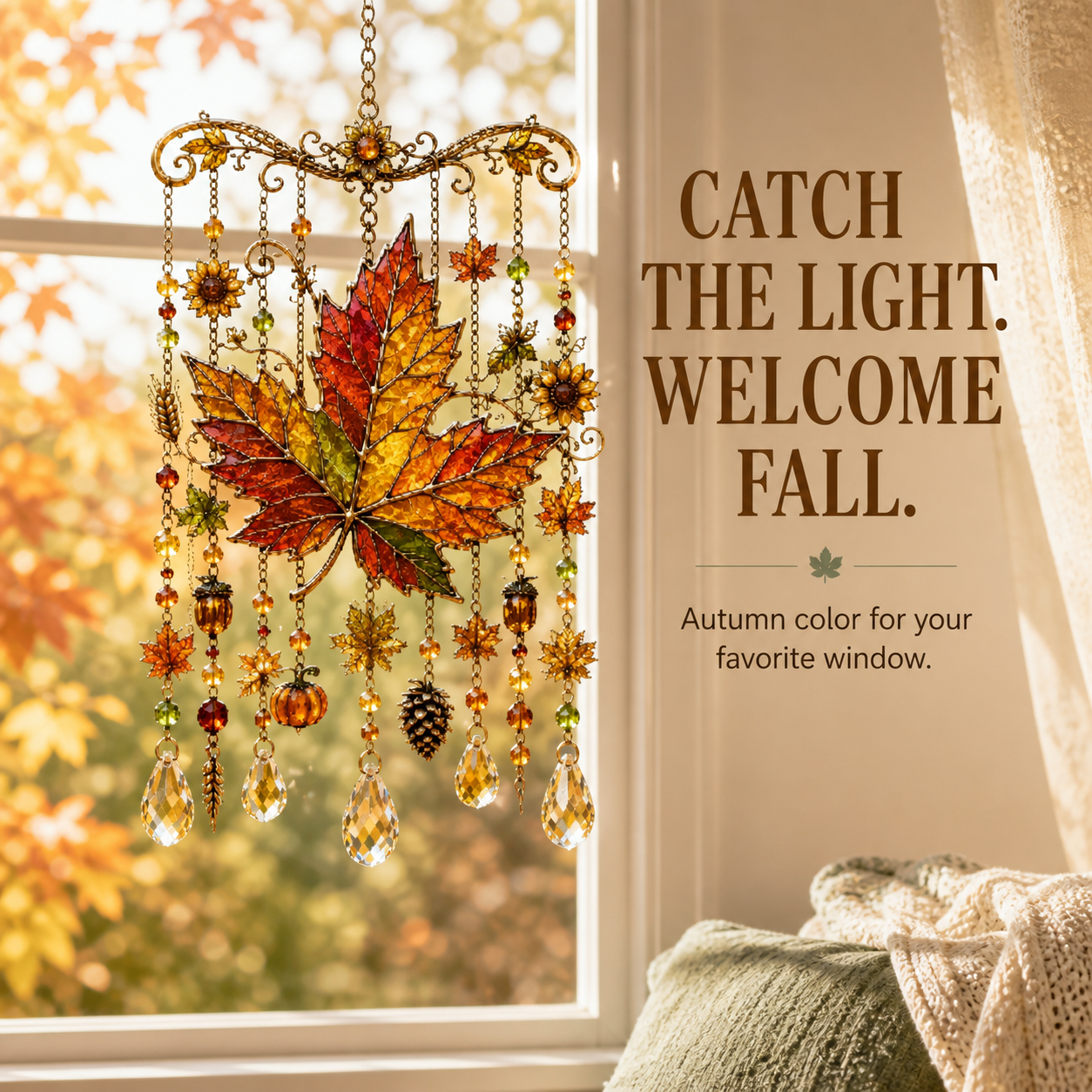 Autumn Harvest Hanging Suncatcher