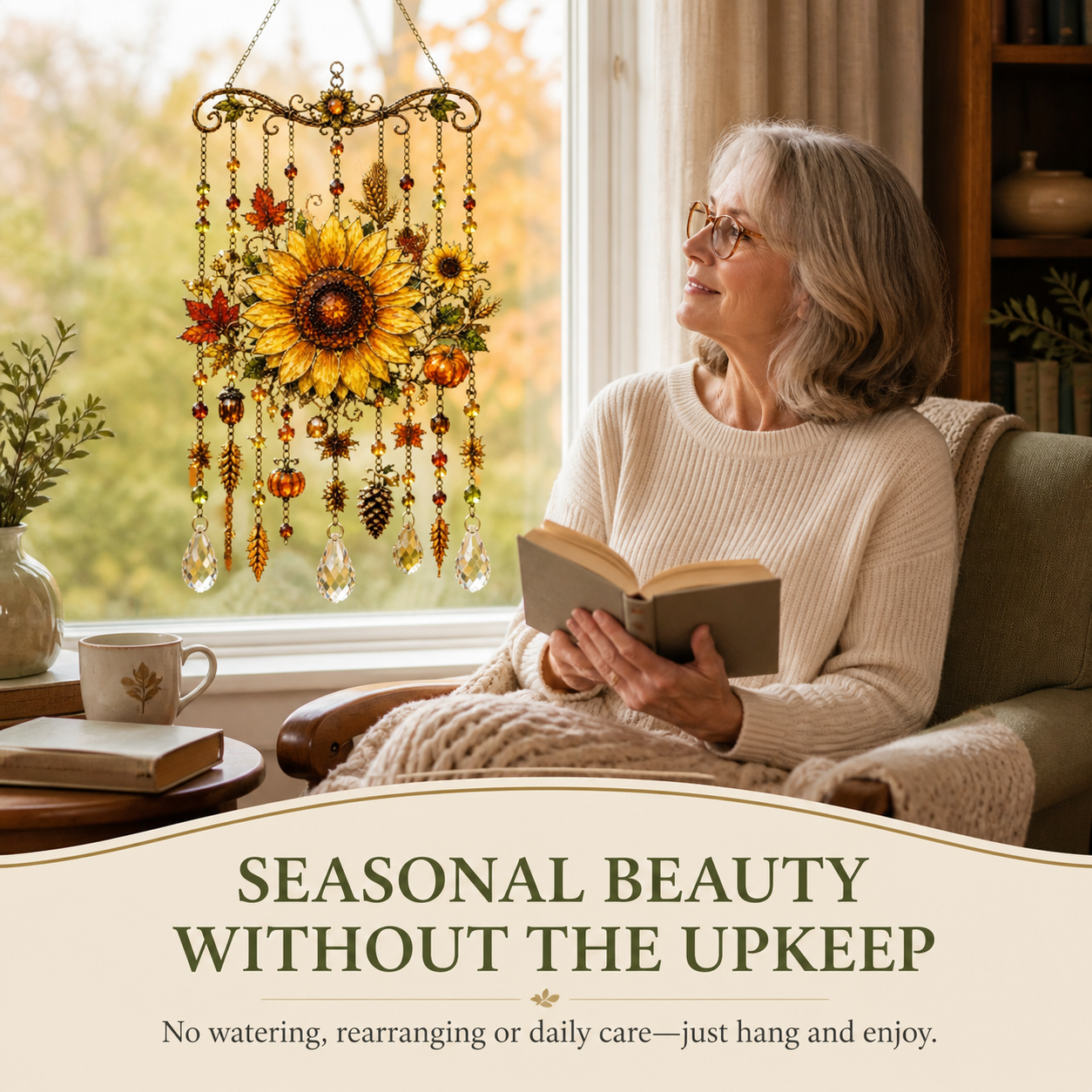 Autumn Harvest Hanging Suncatcher