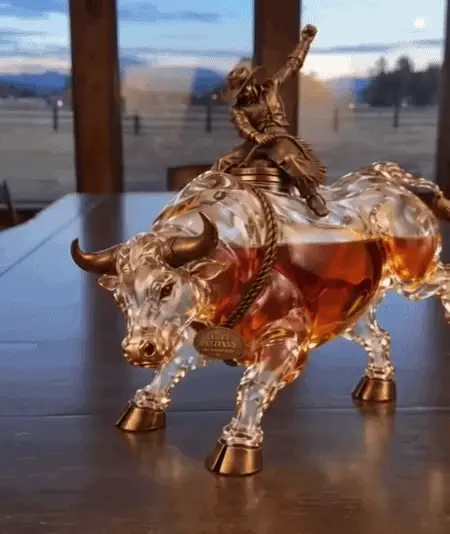 🤠 Eight Seconds Bull Rider Whiskey Decanter — Las Vegas 2026 Limited Custom Edition🤠
