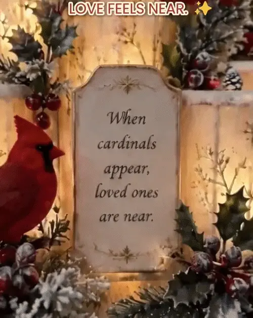 Cardinal Memorial LED Candle Centerpiece