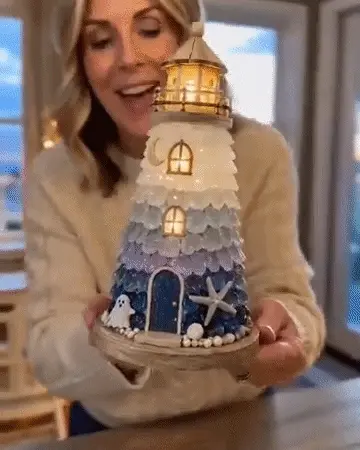 ⏳ Last Day 49% OFF – 🌊 Beginner-Friendly DIY Lighted Sea Glass-Style Lighthouse Kit Collection 💕