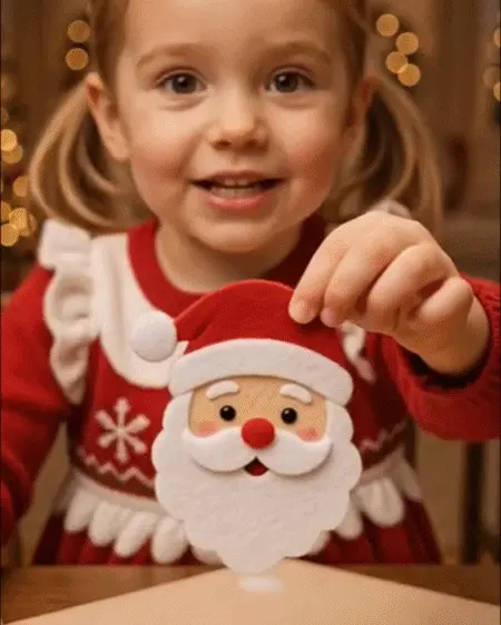 DIY Christmas Magic Felt Sticker Art Kit