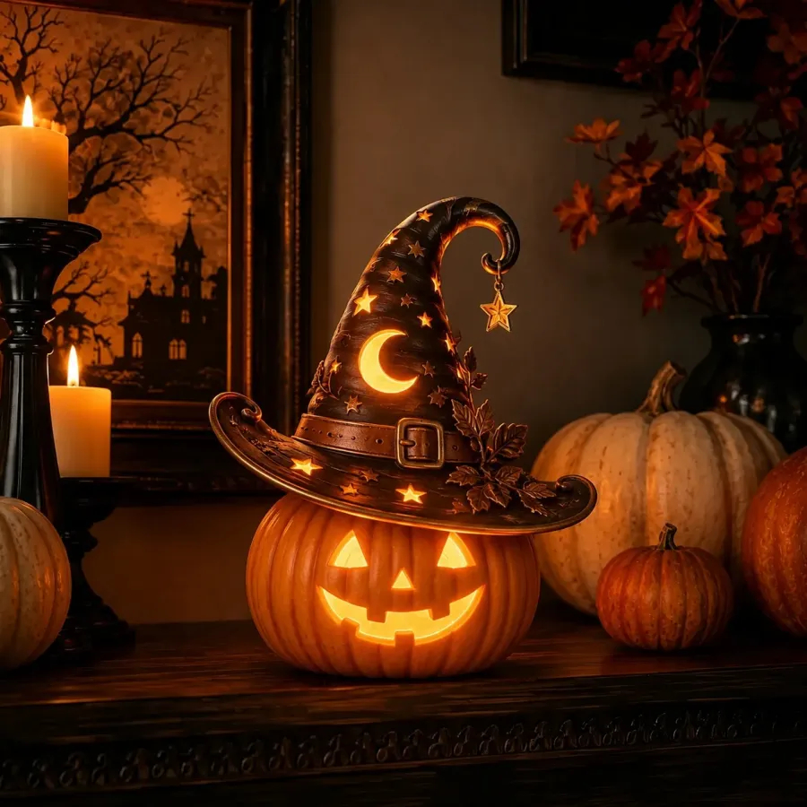 🎃 Halloween Pumpkin-Shaped LED Collectible Series