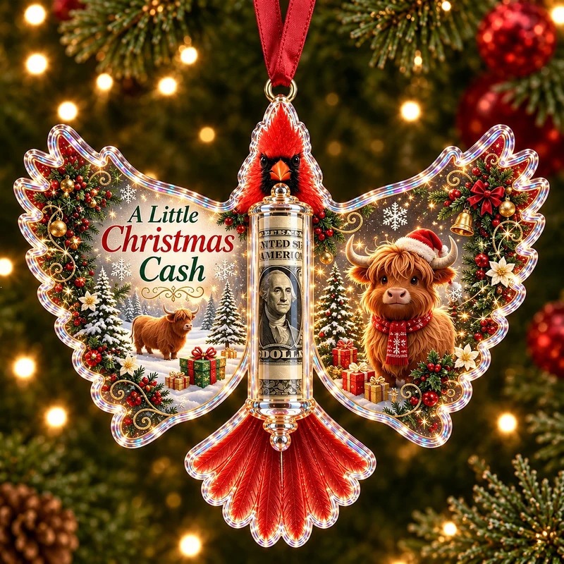 💵 Christmas Cash Gift Ornament