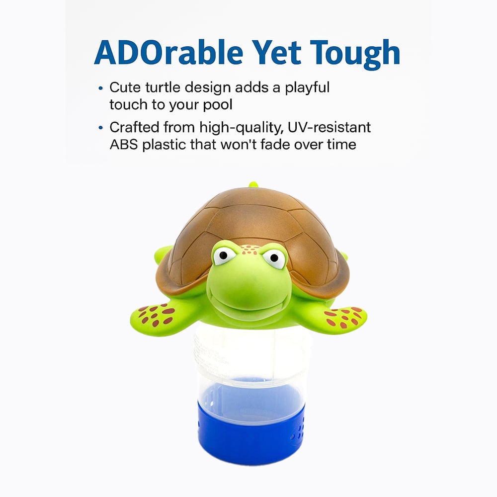 🐢 Pool Essential - Cute Turtle Floating Chlorinator
