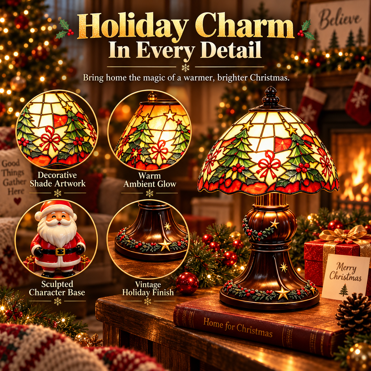 Nostalgic Christmas Table Lamp