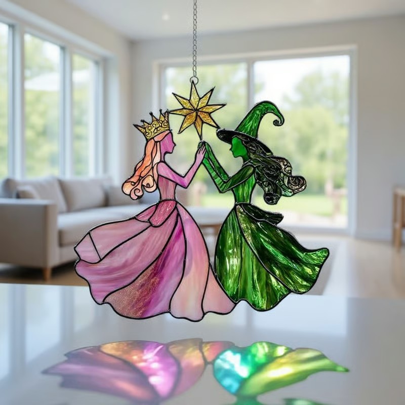 🔥Last Day 49% OFF -🔮Princess & Witch Colorful Suncatcher