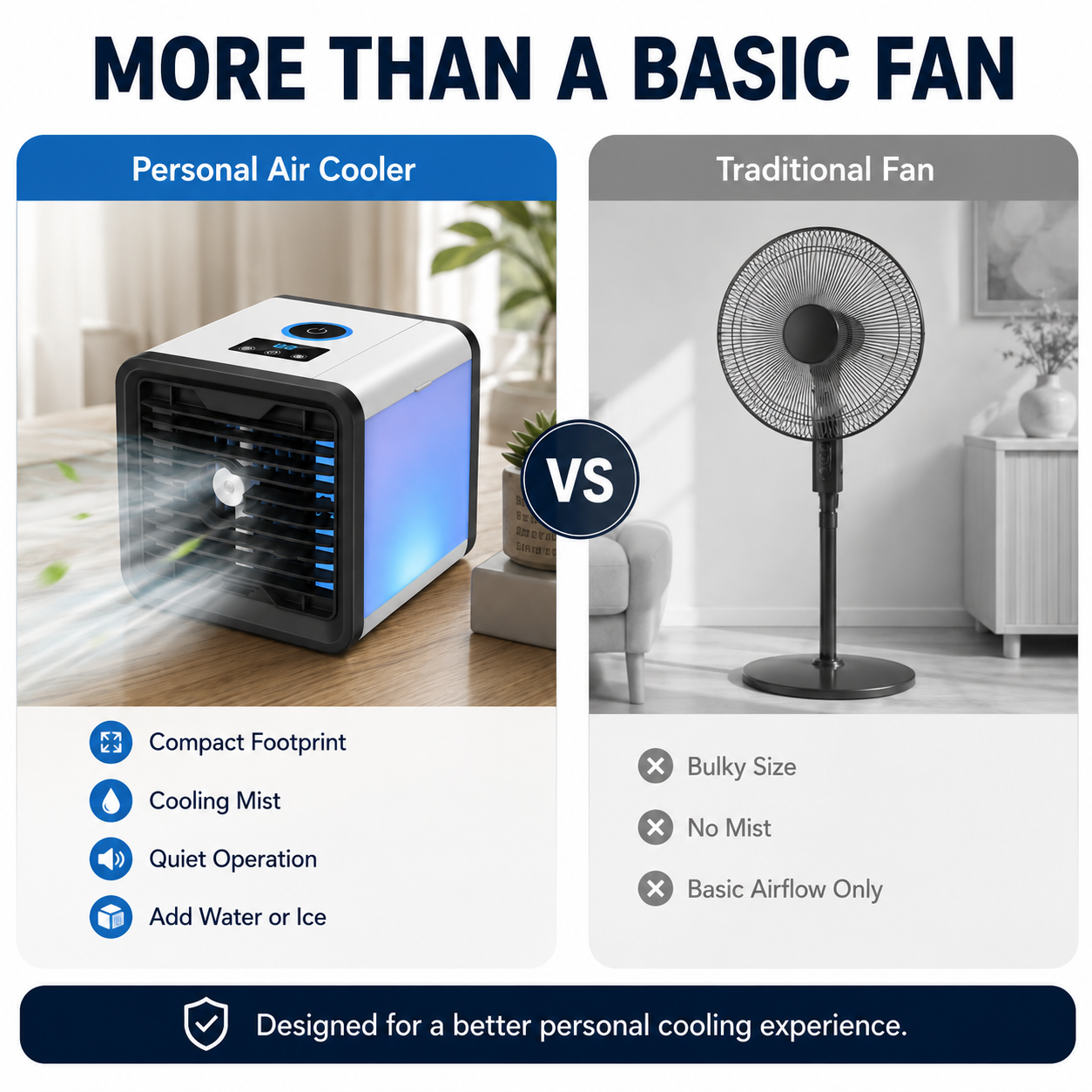 🌬️ Powerful Spray Desktop Air Cooler