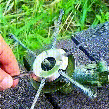 🔥👨‍🌾6 inch Steel Wire Brush Cutter Trimmer Head