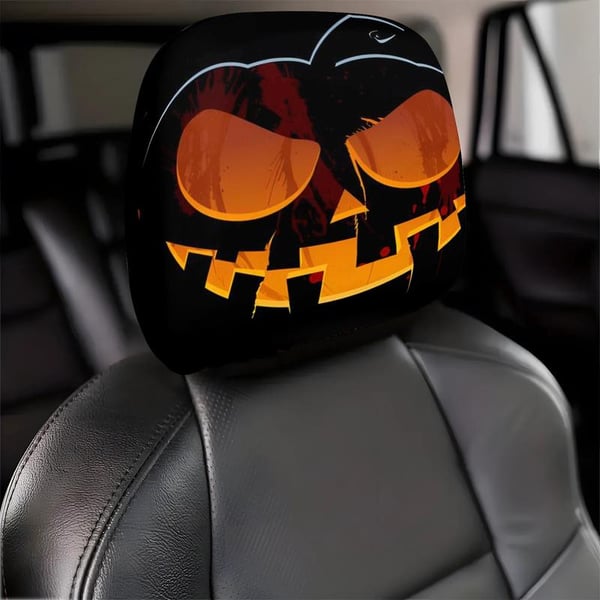 🚗Funny Cartoon Car Headrest Covers – 2PCS Universal Fit