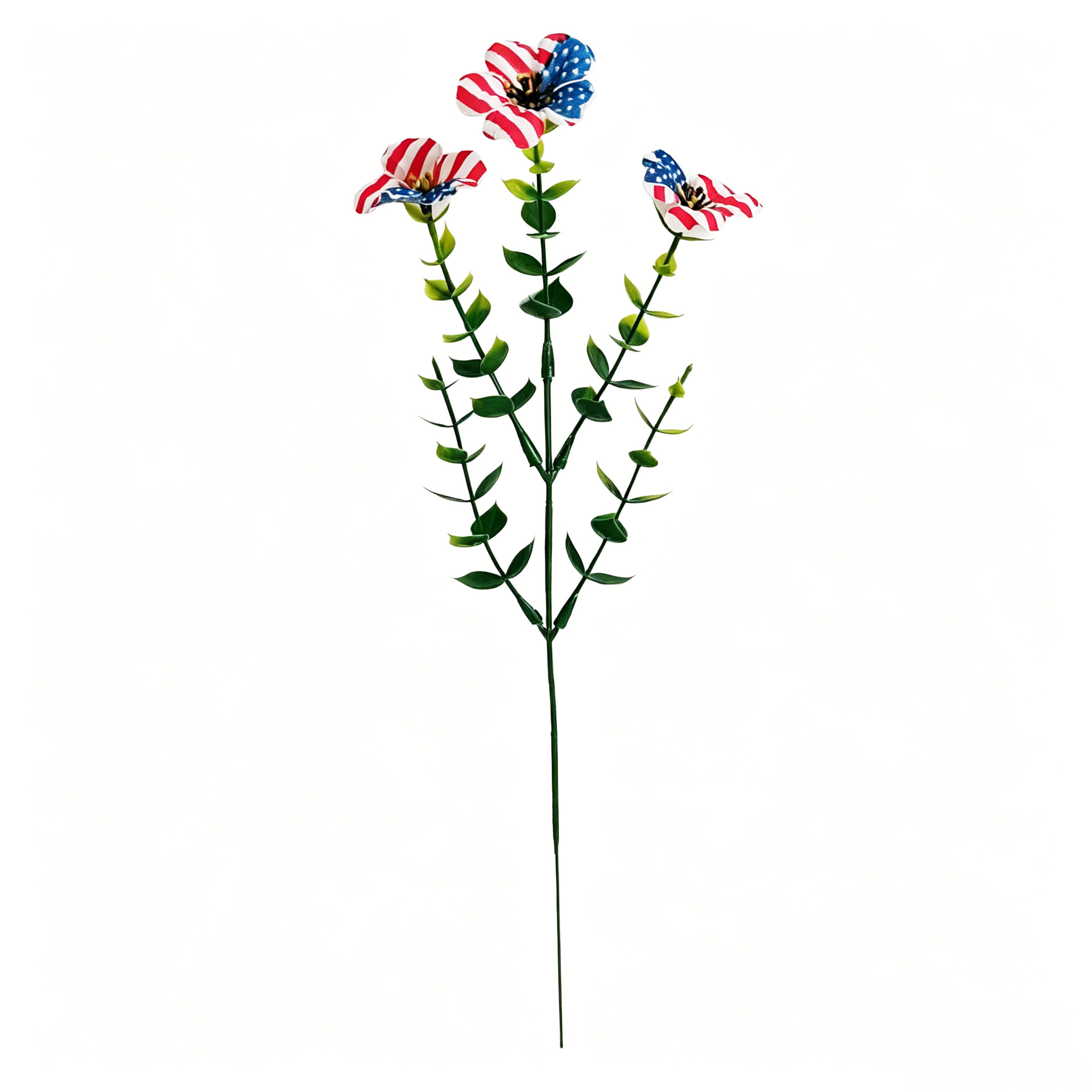 Red, White & Blue Artificial Violet Bouquet