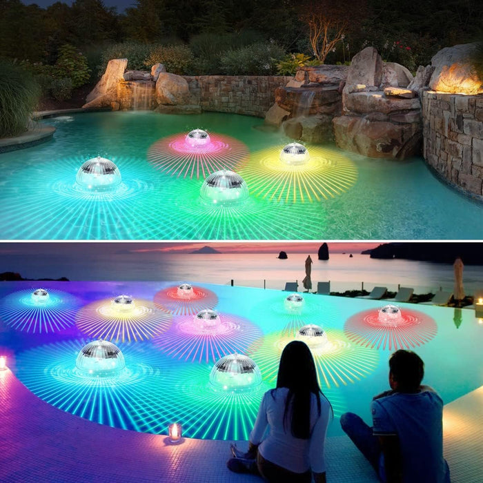Floating Swimming Pool Disco Light - Solar Powered Water Drift LED Light