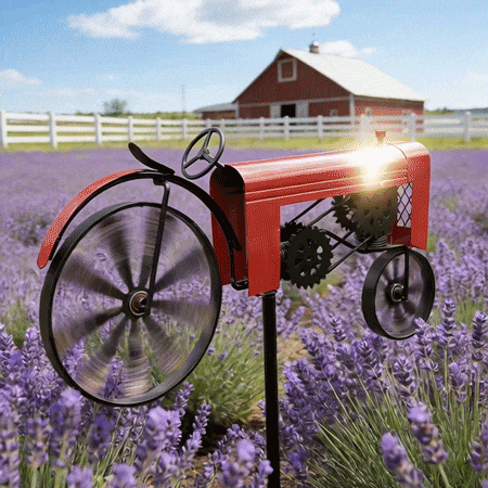 Classic Tractor Garden Wind Spinner