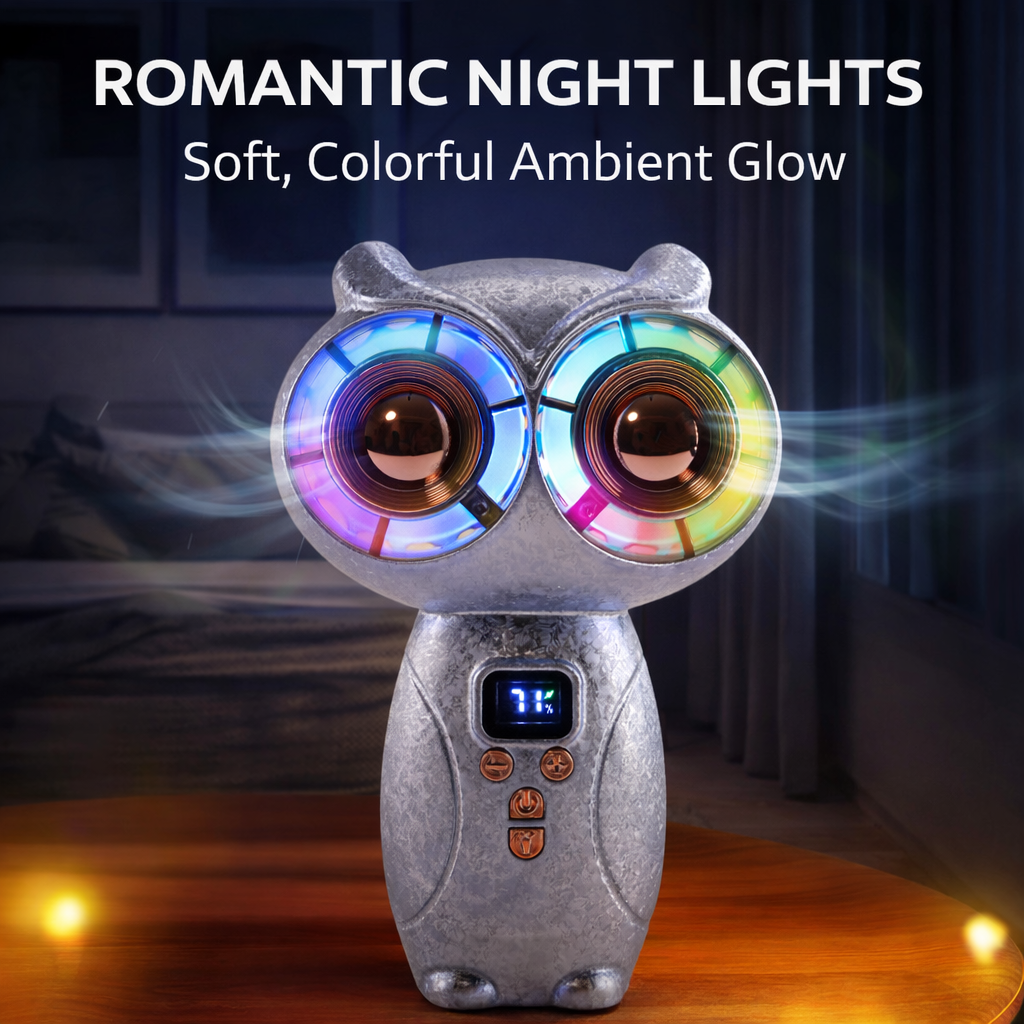 🦉 Mini Owl Handheld Powerful Cooling Fan