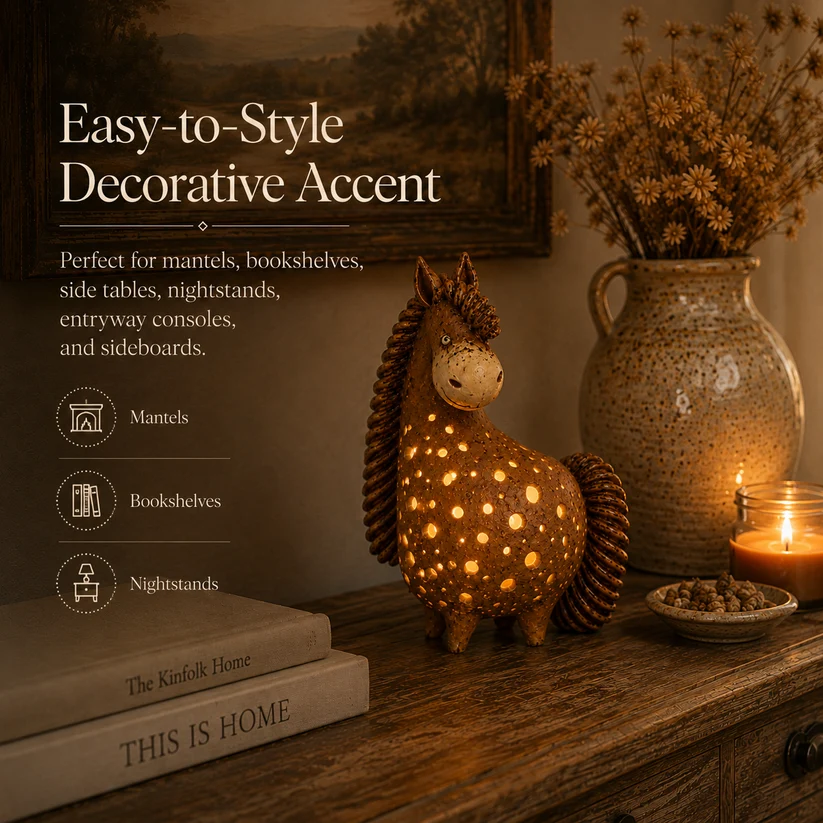 🐴✨ Vintage Horse Accent Light – A Timeless Glow For Every Horse Lover