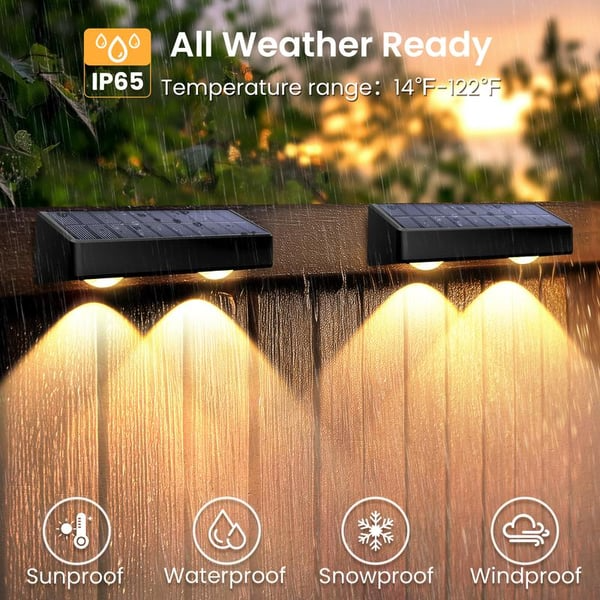 🎁 Hot Sale Promotion 49% OFF 🔥 Solar Fence Lights Outdoor