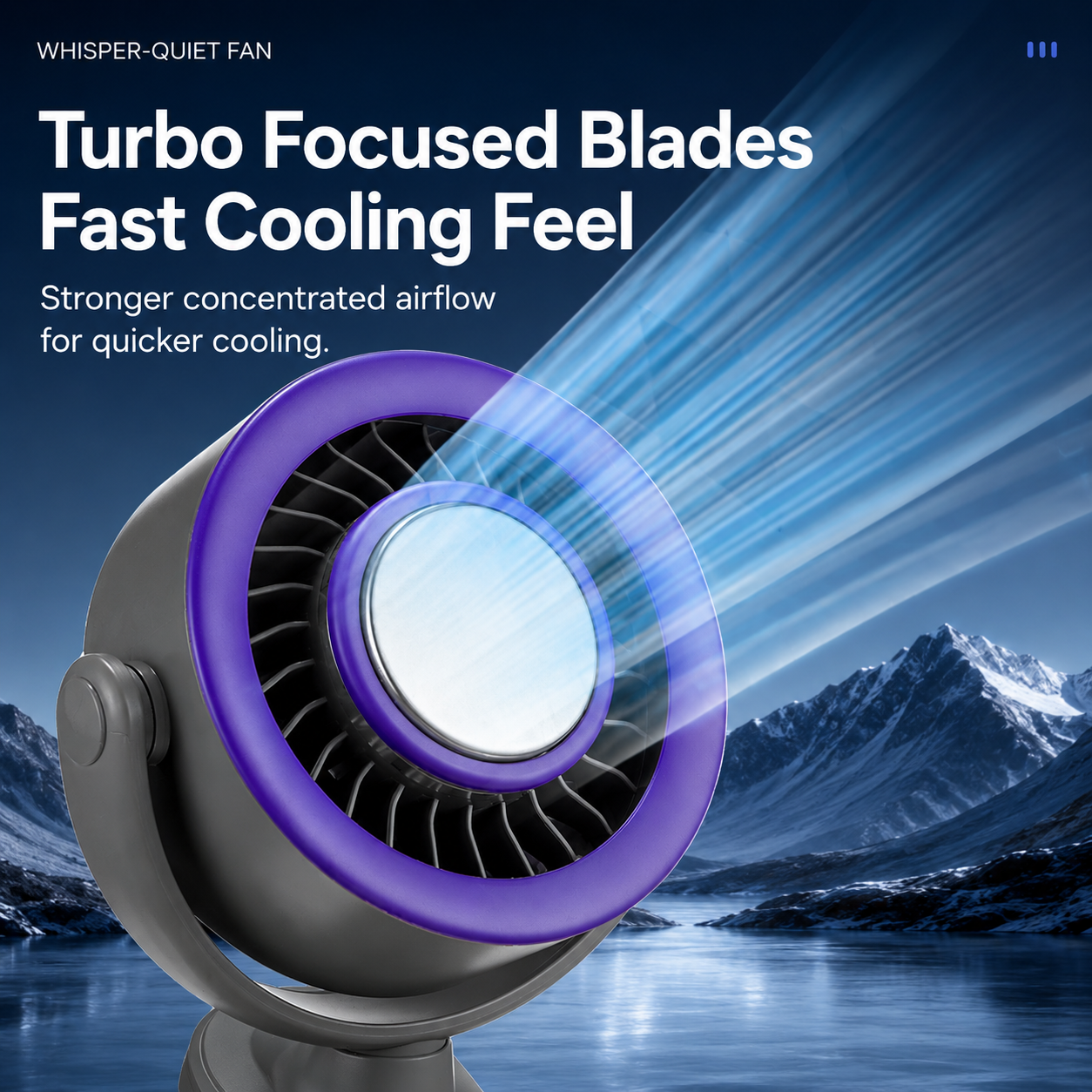 Rechargeable Clip-On Cooling Fan with Ice-Cooling Plate