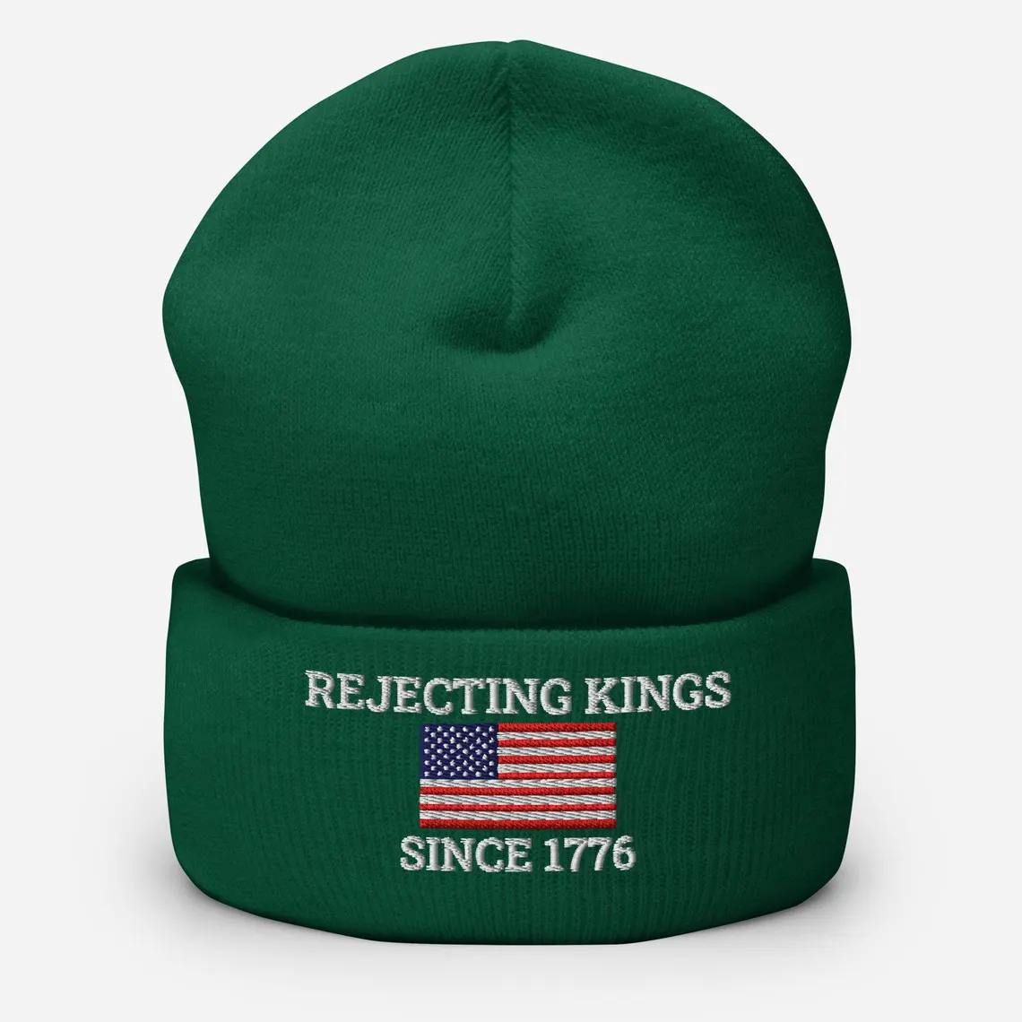 Rejecting Kings Embroidered Cuffed Beanie
