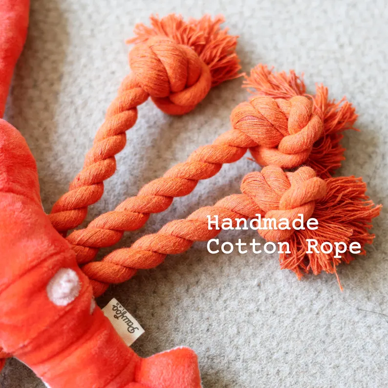 Lobster Dog Toys, Large Squeaky Plush Tug of War Dog Toys for Puppy, Small, Medium, Large Dogs