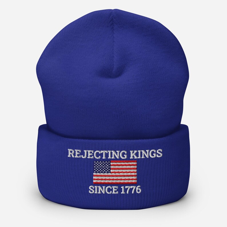 Rejecting Kings Embroidered Cuffed Beanie