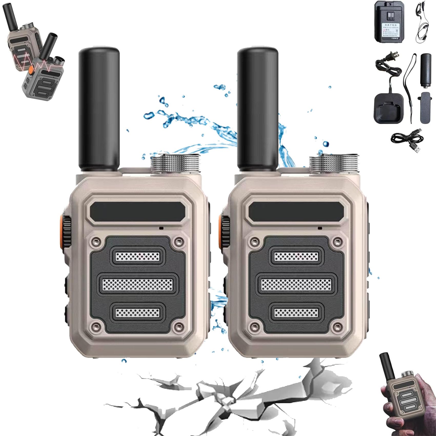 Last Day Promotion 49% OFF - 🔥Waterproof & Shock Resistant Walkie-Talkies