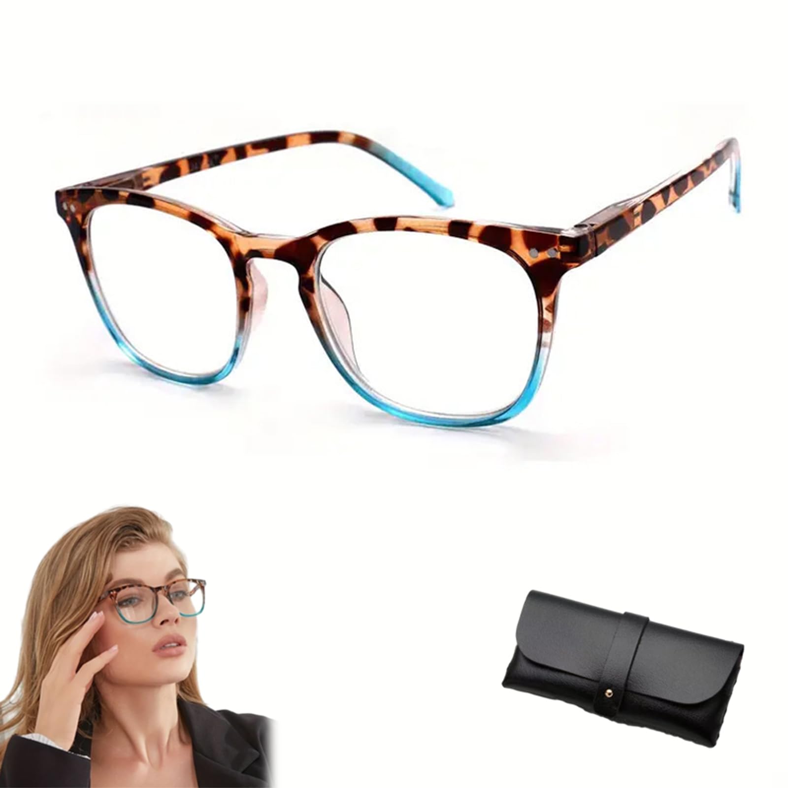 Women's Sexy Leopard Print Gradient Reading Glasses