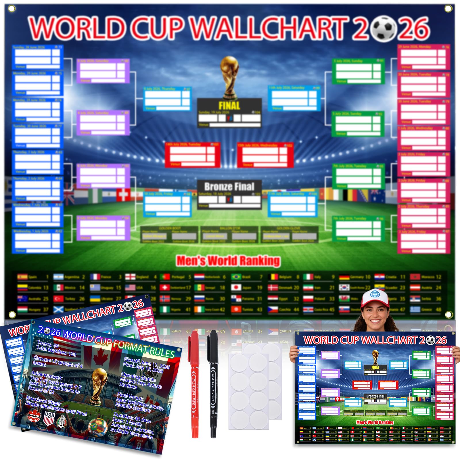 World Cup 2026 Schedule Poster